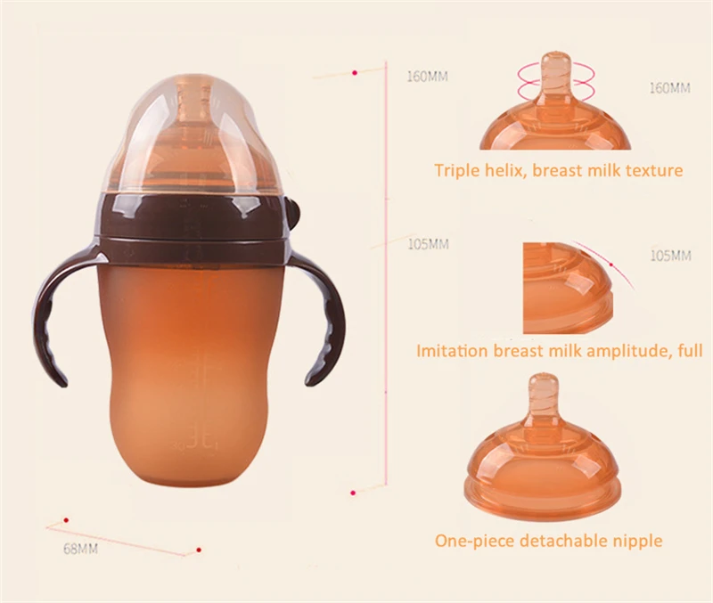 7 см детская сменная соска широкого калибра Nano Серебристые жидкие силиконовые соски имитирующие грудное молоко мягкие детские инструменты для кормления