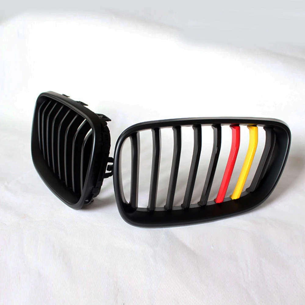 

F22 German Flag 3 Colors front Body Kit ABS Auto Bumper Mesh Grill Grille for BMW F22 2014-2016 Car Styling