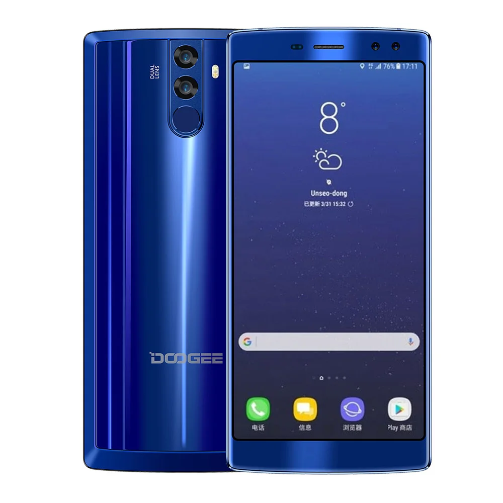 12000 мАч DOOGEE BL12000 смартфон MTK6750T Octa Core 4 ГБ + 32 6 0 ''FHD 18:9 Дисплей 16.0MP Камера