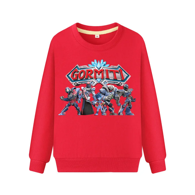 Kids Spring Gormiti Game Print Sweatshirts Costume Boys Long Sleeve Hoodies Girls Pink Hoodie Clothing Children Clothing WK112 (4)