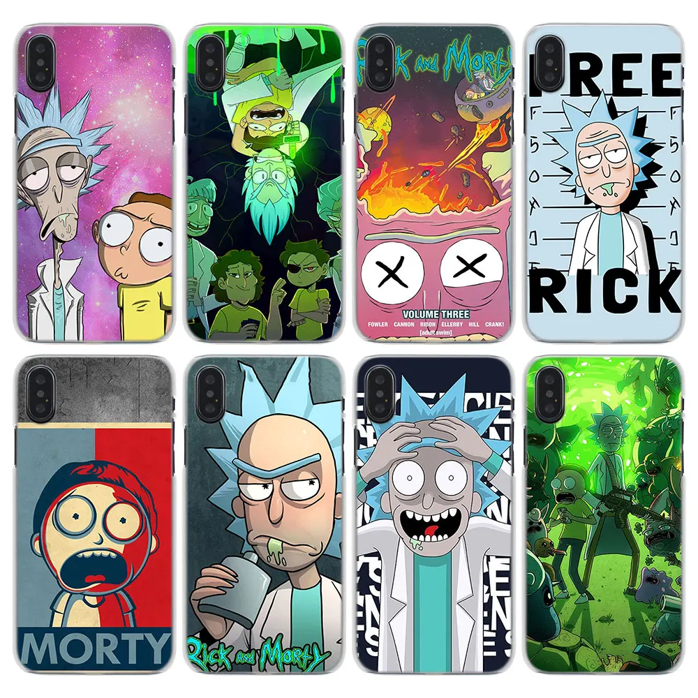 rick and morty Phone Cases cover for Apple iPhone X XR XS MAX 6 6S Plus