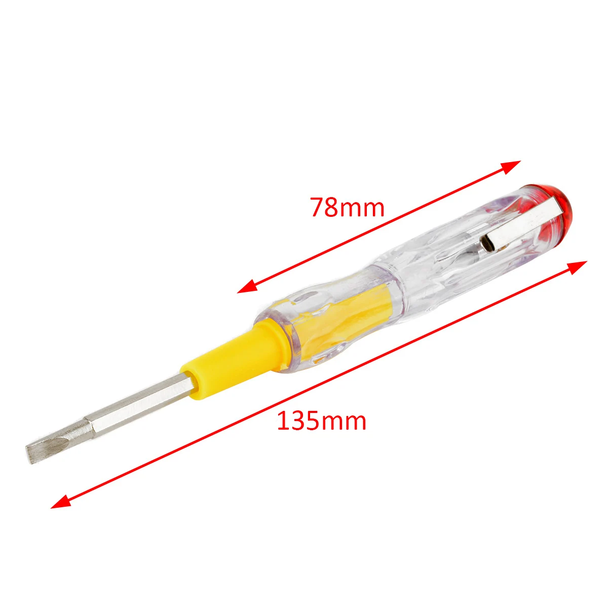 1pc 100-500V LED Electric Test Tester Pen Screwdriver Multifunctional Household Test Pencil Voltage Detector Probe 137mm Mayitr