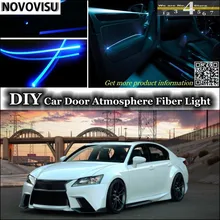 NOVOVISU Para Lexus GS 250 300 350 400 430 450 h Para TOYOTA Aristo Luz Ambiente interior Atmosfera Luzes Faixa de Fibra Óptica Porta