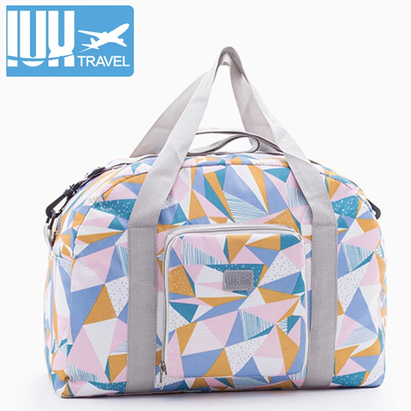 

wholesale Price New Travel Bag Women Nylon WaterProof Folding Large Capacity Luggage Bags Packing bags Men Travel Handbags