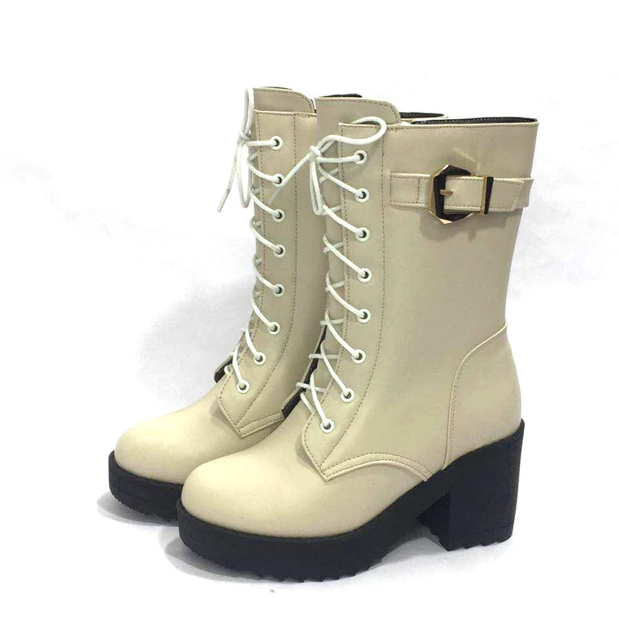AIYUQI 2020 Most popular women boots villi lining winter women leather winter boots for women long heel boots