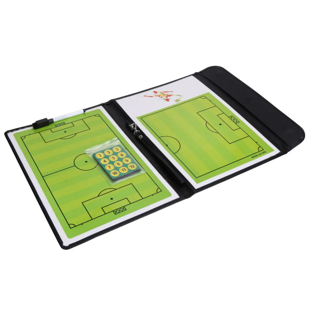 

Professional Magnetic Football Soccer Coaching Dry Erase Clipboard Tactical Board Tactical Plate book Kits Coaching Equipment