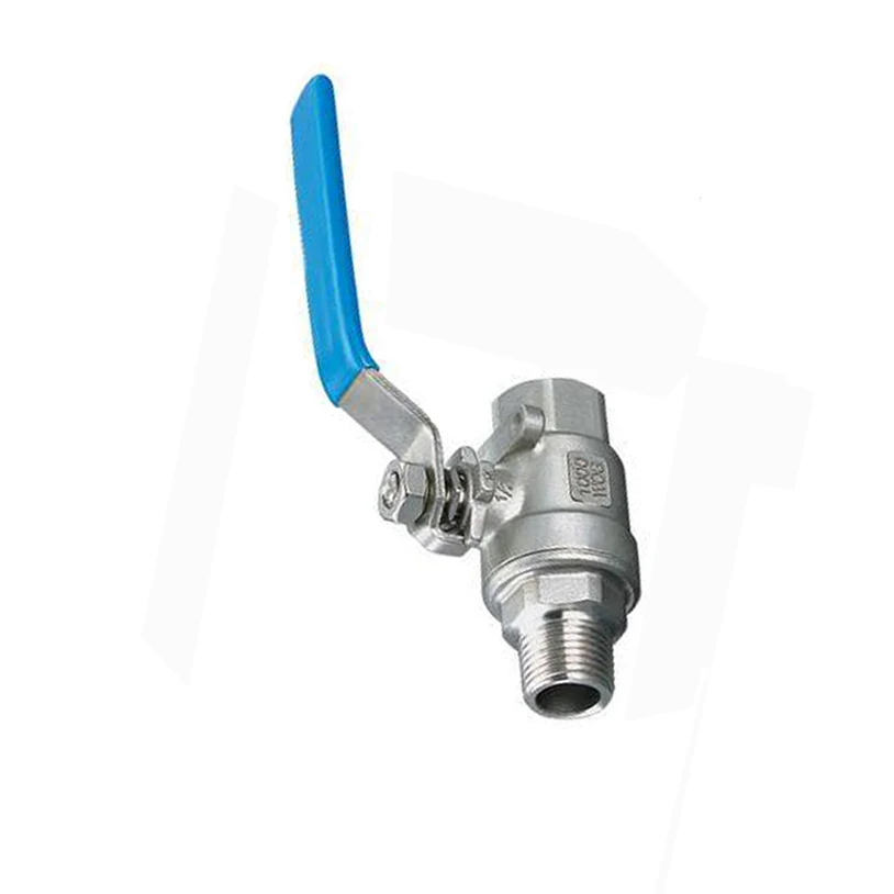 

3/4" BSP Male x 3/4" BSP Female Thread 304 Stainless Steel 2-Piece Ball Valve For Water Oil Gas
