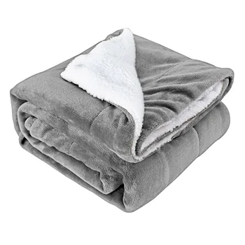 

Double Layers Flannel Blanket Adult Sofa Bed Couch Soft Thick Throw Blanket