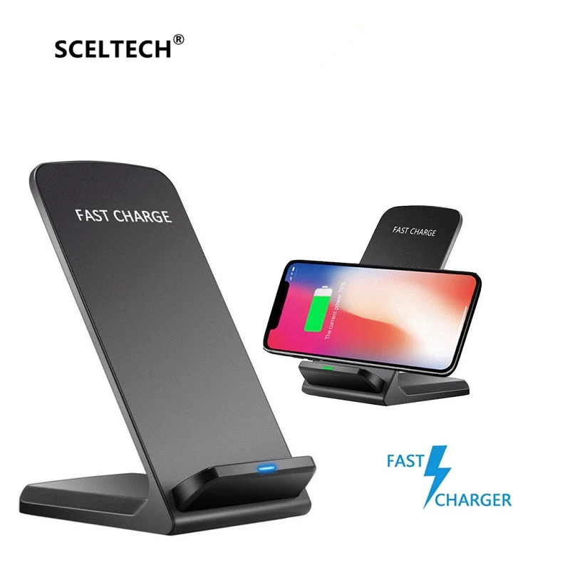 

SCELTECH A1 Wireless Charger Qi Smart Quick Charge Fast Charger 7.5W for Mi MIX 2S iPhone X XR XS 8 plus 10W For Sumsung S9 S10