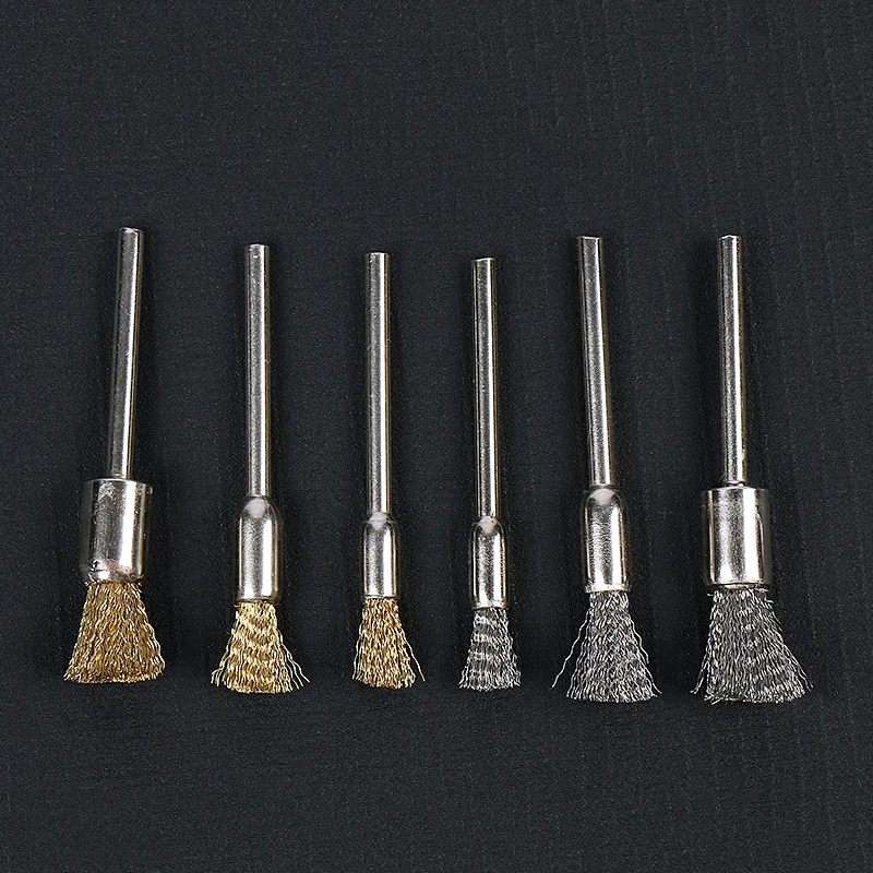 10Pcs Cloth Polishing Buffing Wheel Brushes 5X3mm Grinder Rotary Tools Yellow