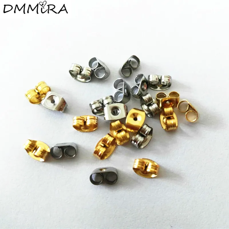 

Hot sale Women Men Silver Gold Stainless Steel cute Animal Earrings Metal Ear Earring Back Earring Stopper Jewelry Accessories