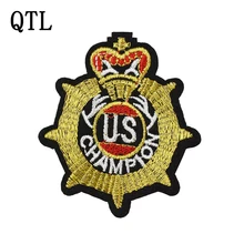 Нам знак пользовательские патчи для одежды гладить вышитые DIY патч аппликация пришить патчи Швейные аксессуары для cclothes сумка