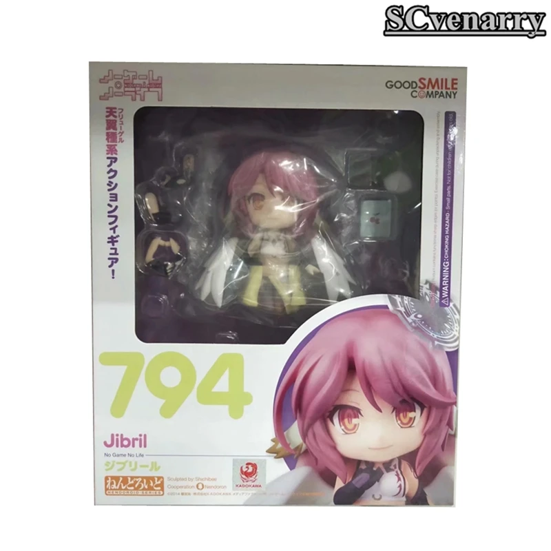 

Nendoroid 794# Life No Game No Life Shiro Jibril figurine Game of Life scale PVC action figure model 10cm