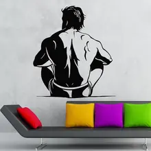 Gym Sticker Fitness Decal Body-building Posters Vinyl Wall Decals Pegatina Quadro Parede Decor Mural Gym Sticker