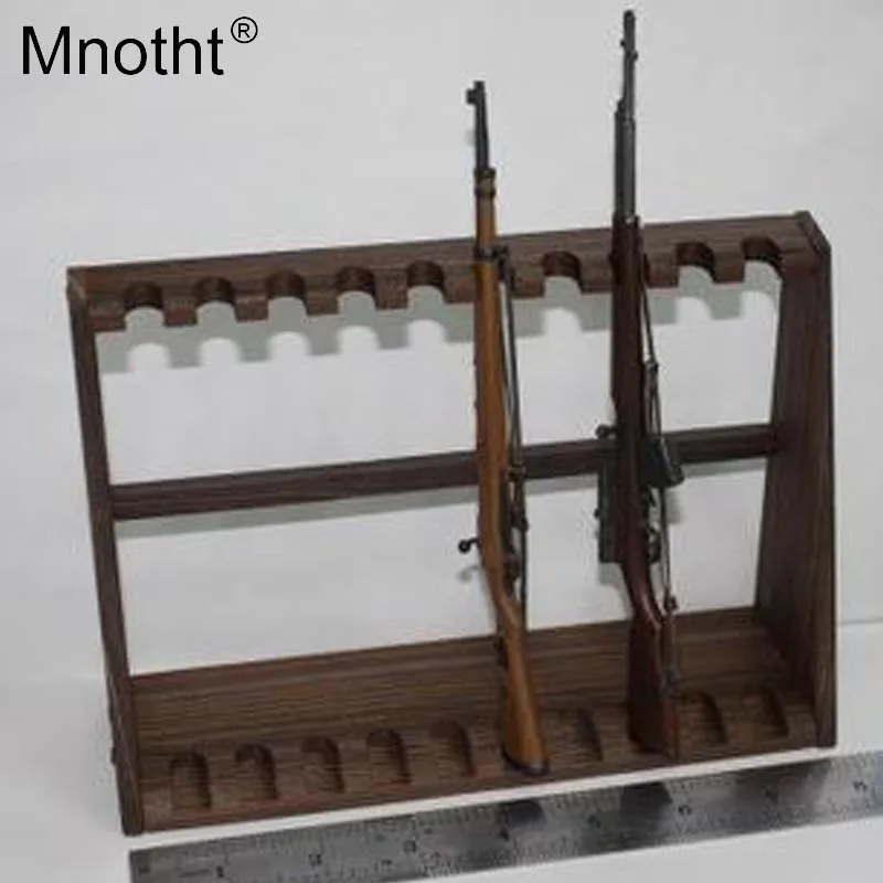 Mnotht 1:6 Scale Weapons Wooden Frame 8017 Shelf/Stand For Gun Stand ...