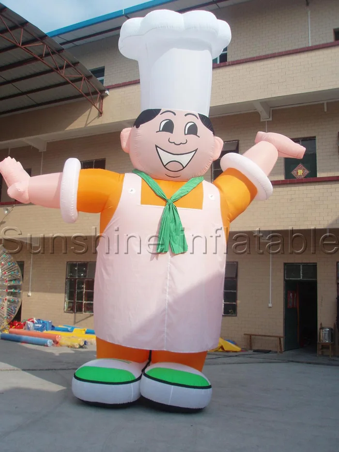 

Lovely giant inflatable cook characters inflatable chef balloon for promotion