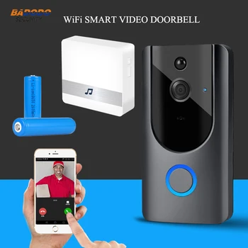 

WiFi Doorbell 720P Wireless door bell camera Security video intercom Audio Night Vision Video Intercom Doorbell home security