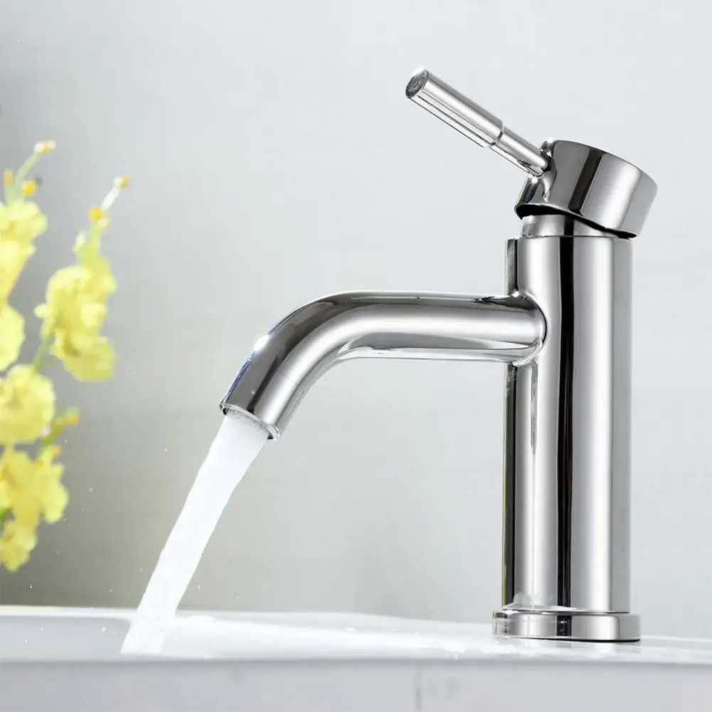 

45# Bathroom Stainless Steel Basin Sink Waterfall Faucet Deck Mounted Mixer Tap Bathroom Faucets