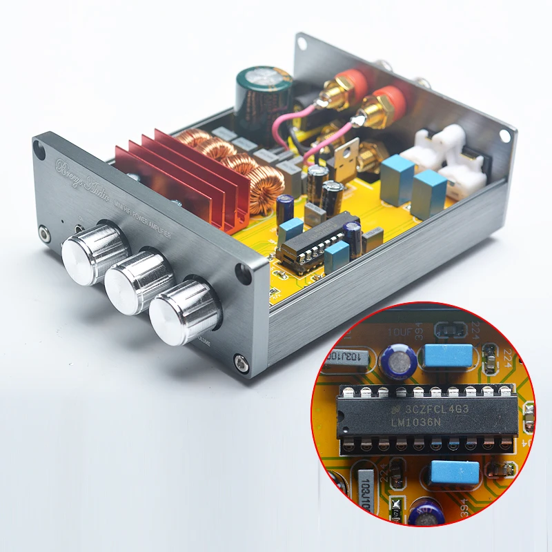 Цифровой Hi Fi усилитель Breeze audio BA50 Class D MINI TPA3116D2 LM1036N 50 Вт * 2|Усилители мощности| |