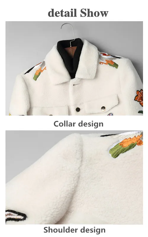 Осень и зима кашемировый МЕХ ОВЧИНА Мужская короткая куртка с отворотом Теплая мужская шуба модный тренд
