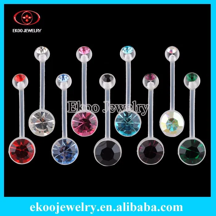 L14022813Acrylic Belly Bar