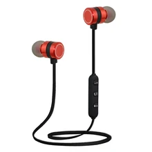 Qijiagu 50 шт. спортивные беспроводные Bluetooth наушники пот доказательство наушники Магнитная стерео гарнитура для мобильного телефона с микрофоном