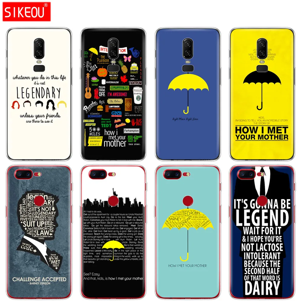 

silicone cover phone case for Oneplus one plus 6 5T 5 3 A3000 A5000 how i met your mother himym quotes