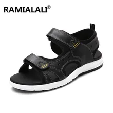 Ramialali/уличные мужские сандалии; мужские летние дышащие шлепанцы; мужские пляжные повседневные сандалии; Мужская обувь; шлепанцы; Zapatos