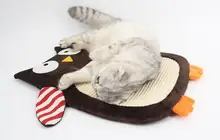 New arrival pet cat cute cartoon animal scratching pad cats blanket cat toys supplies pets products pet mat bed