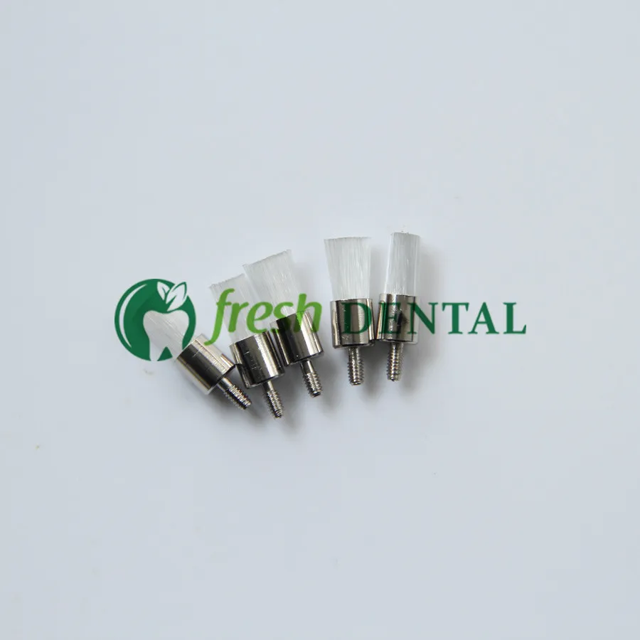 Escova de Nylon Dental Polimento Prophy Escova Estilo Parafuso Plana Profilaxia Branco Pb310 1000 Pcs 6 Clareamento dos dentes