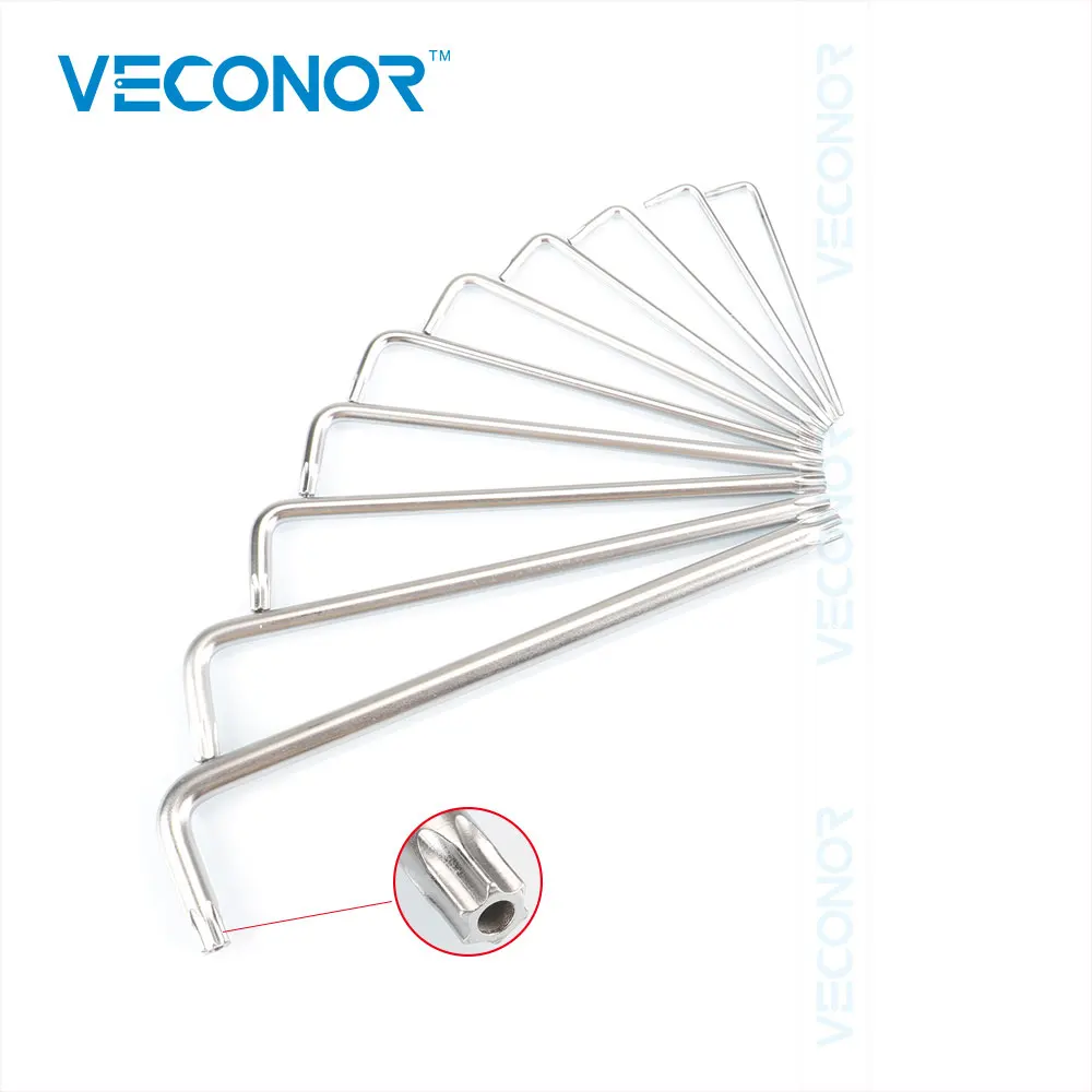 

10PCS Torx Key Wrench Set Torx Bits CRV Material High Quality A Set of Keys