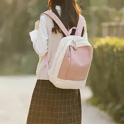 Простая ткань женская сумка на плечо для девочек модная Женская дорожная сумка рюкзак рюкзаки Лоскутные цветные школьные сумки для