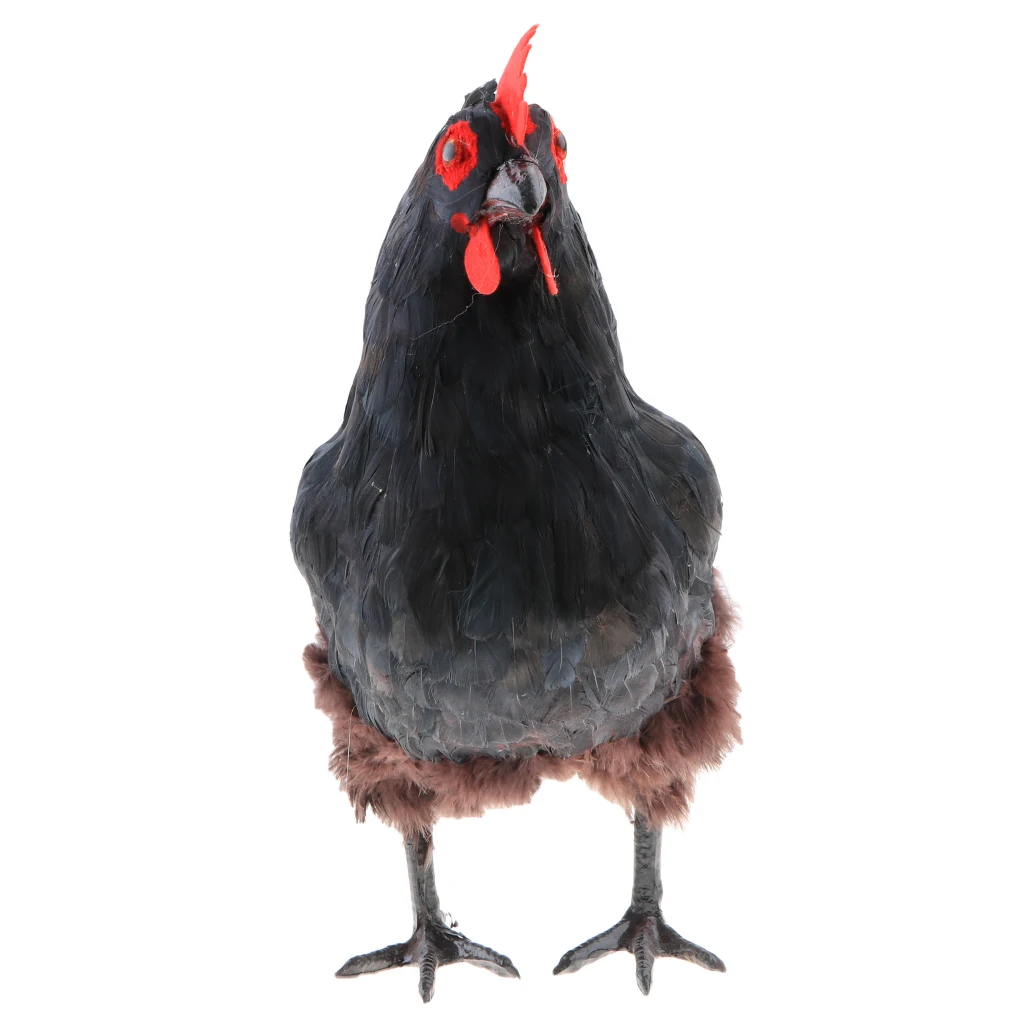 Lifelike Big Rooster Simulation Realistic Farm Animal Photo Prop