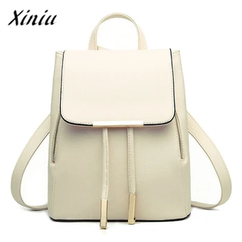 

Women Oil Wax Leather Backpack High Quality Travel Outdoor Flap Rucksack Fashion Retro Travel Backpacks Female Satchel #Zer