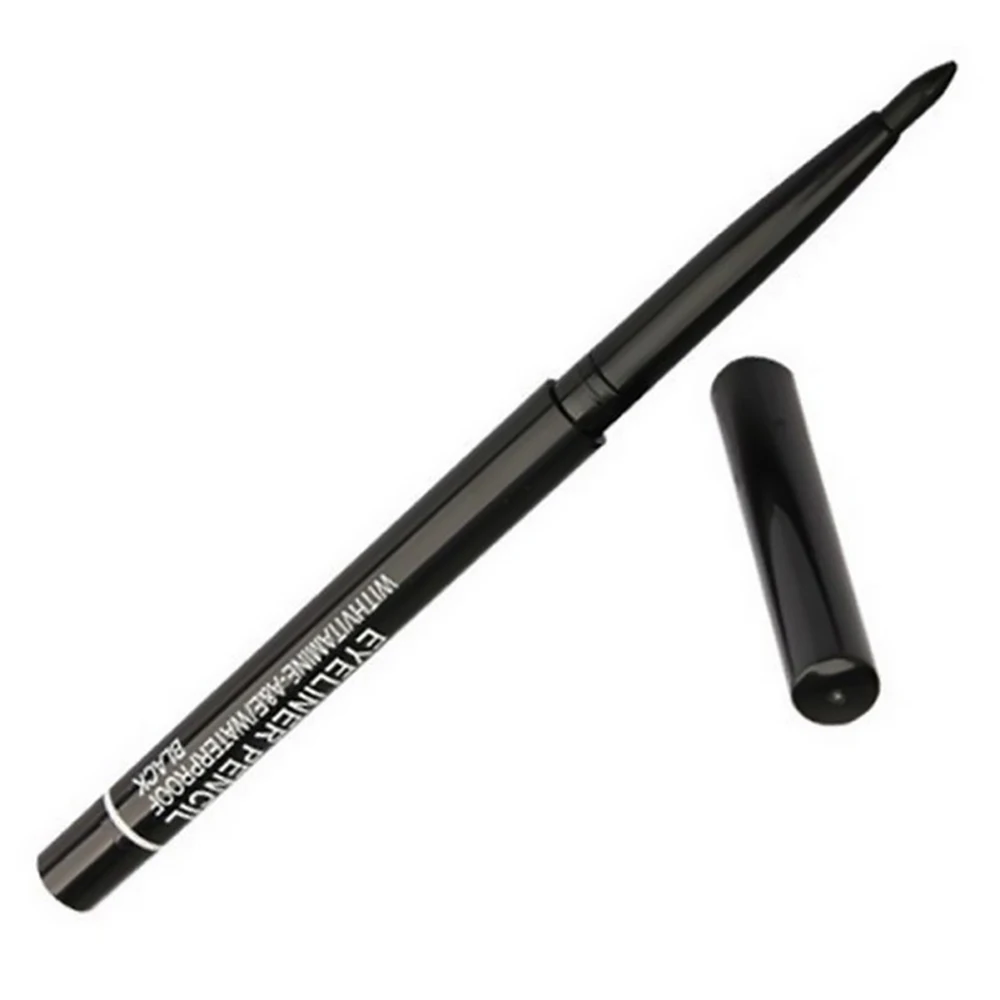 automatic rotating eyeliner Black waterproof and sweatproof eyeliner not blooming eyeliner eye makeup TSLM1 - Color: Black