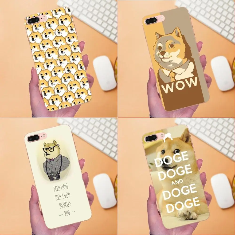 Брашвуд Doge Сиба ину Сделай Сам красивый для Apple iPhone X XS Max XR 4 4S 5 5C 5S SE 6 6S 7 8 Plus Мягкий