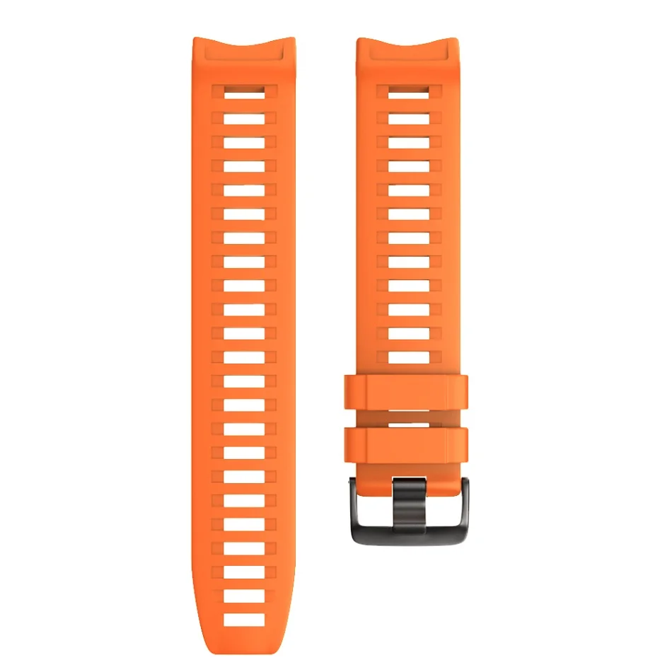 22 мм ширина ремешка для часов Garmin Instinct Мягкая Спортивная Замена для силиконового ремешка ремешок для часов Garmin Instinct умный ремешок для часов - Цвет ремешка: Orange