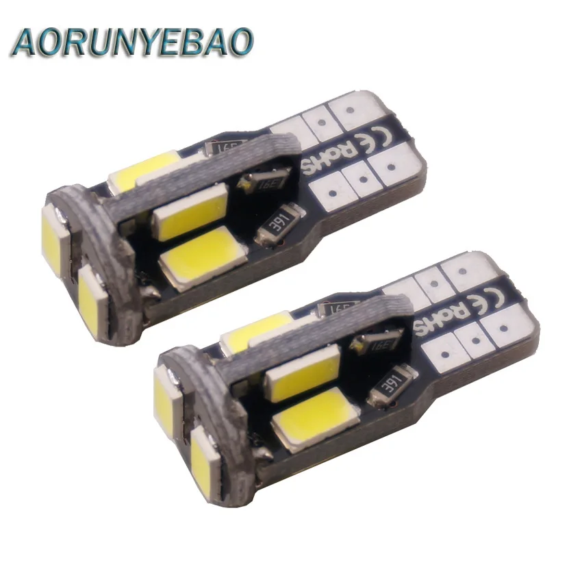 AORUNYEBAO 2 шт. автомобильный Стайлинг T10 5730 W5W 194 168 Авто Blubs без ошибок Canbus