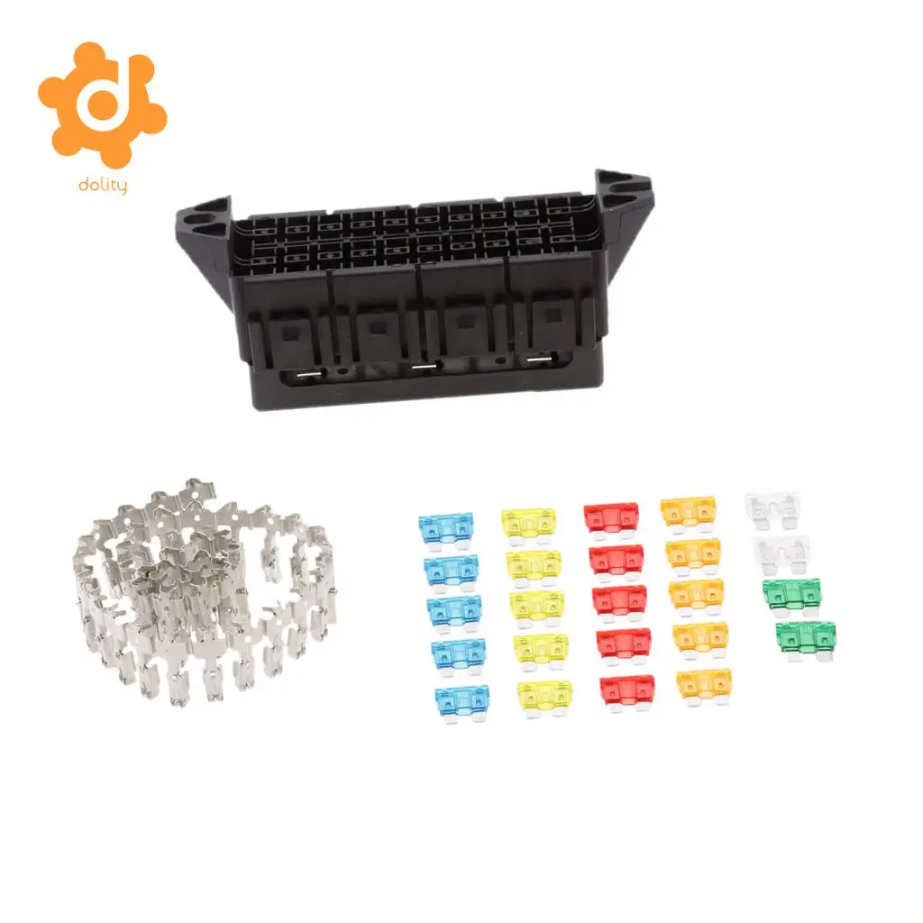 Dolity Car 20 Way Standard Blade Fuse Box Holder распределительный блок Fusebox | Автомобили и мотоциклы