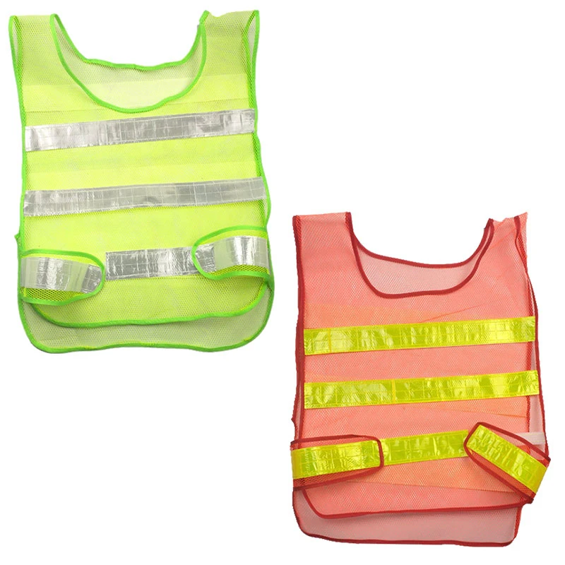 

1pcs Reflective Vest Safety Work Clothes High Visibility Vest Security Coveralls Job Safety Clothing Fluorescent Night Warning
