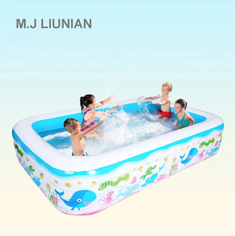 

M.J LIUNIAN Baby swimming pool big size children water fun pools high quality cartoon pattern Ocean Ball Pool kids funny playing