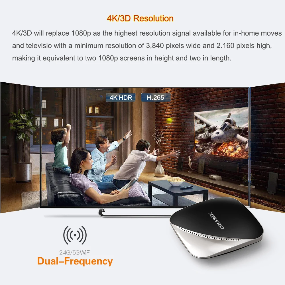 X88 PRO Smart tv Box Android 9,0 4K Rockchip RK3318 Четырехъядерный 4 Гб 64 Гб 2,4G/5G WiFi Smart tv BOX 2 Гб 16 Гб медиаплеер PK x96max