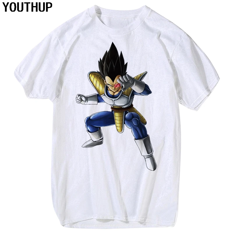 YOUTHUP 2020 3D футболки с мультяшным принтом Dragon Ball Супер Saiyan Забавные повседневные
