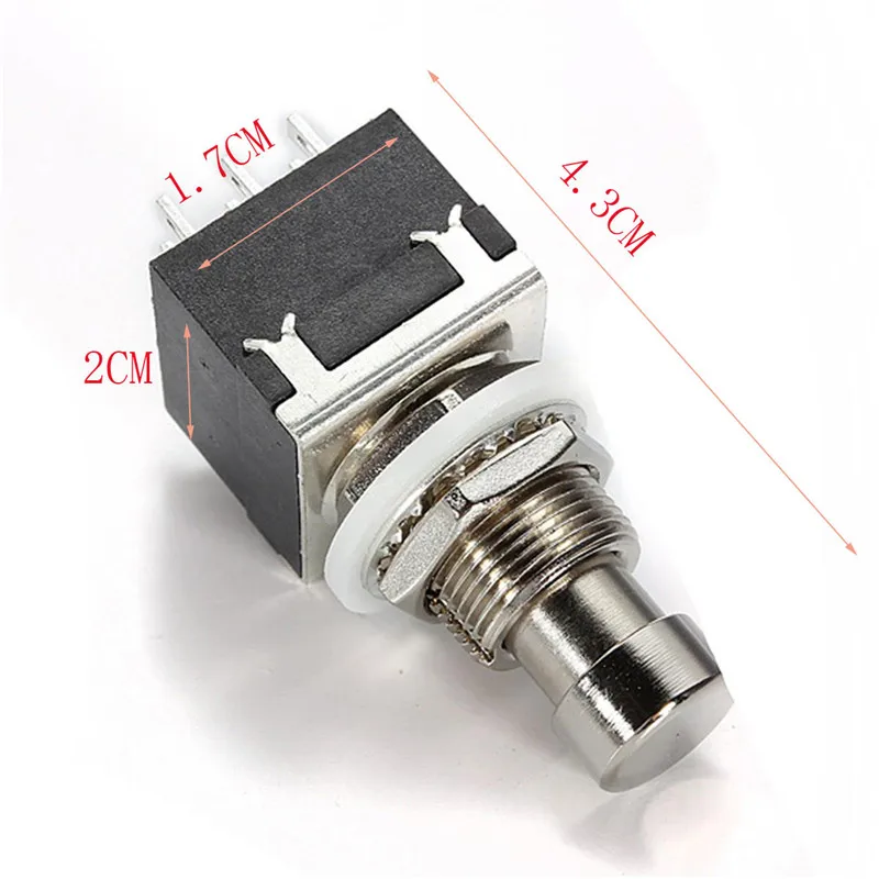 Черный 3PDT 9Pin электрогитара педаль эффектов ножные переключатели коробка топает истинный обход гитарные части и аксессуары