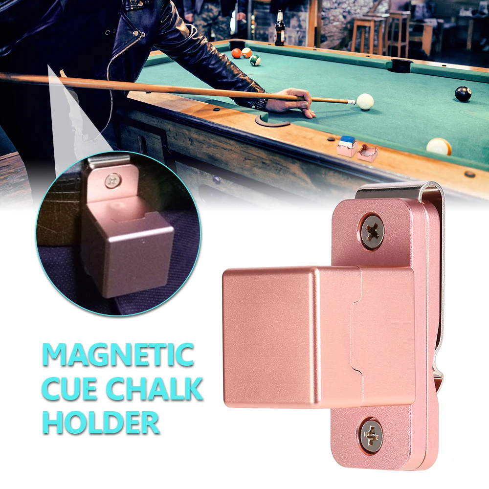 

Cue Chalk Case Billiard Pool Stick Chalk Holder Cue Chalker Clip-on Magnetic Cue Chalk Holder Pocket
