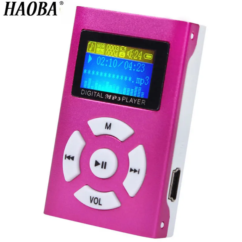 HAOBA MP3 Player with Screen Display Support TF Card High Definition