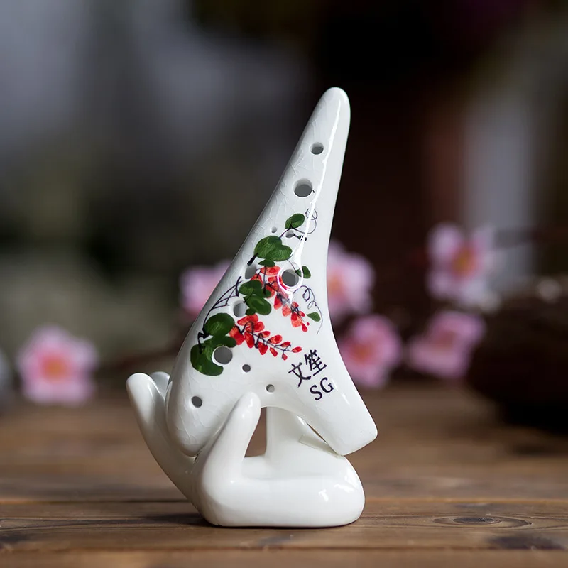  12 hole ocarina wholesale high G crack hand-painted process many kinds of pattern can choose all th - 32993392741