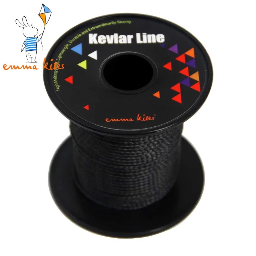 

700lb Braided Kevlar Fishing Line 100ft Kite Line String Black Kevlar Rope for Sale Camping Kite Flying Utility Cord