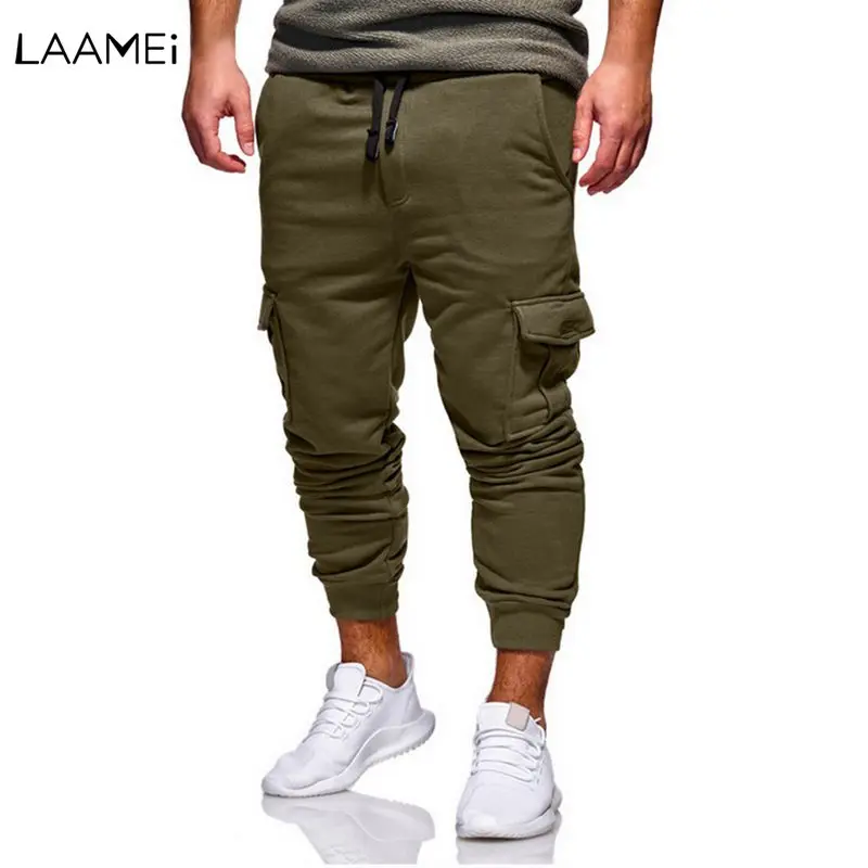 Laamei, мужские повседневные штаны, спортивные штаны, удобные качественные штаны, Мужские штаны, модные мужские брюки для фитнеса, боковые карманы