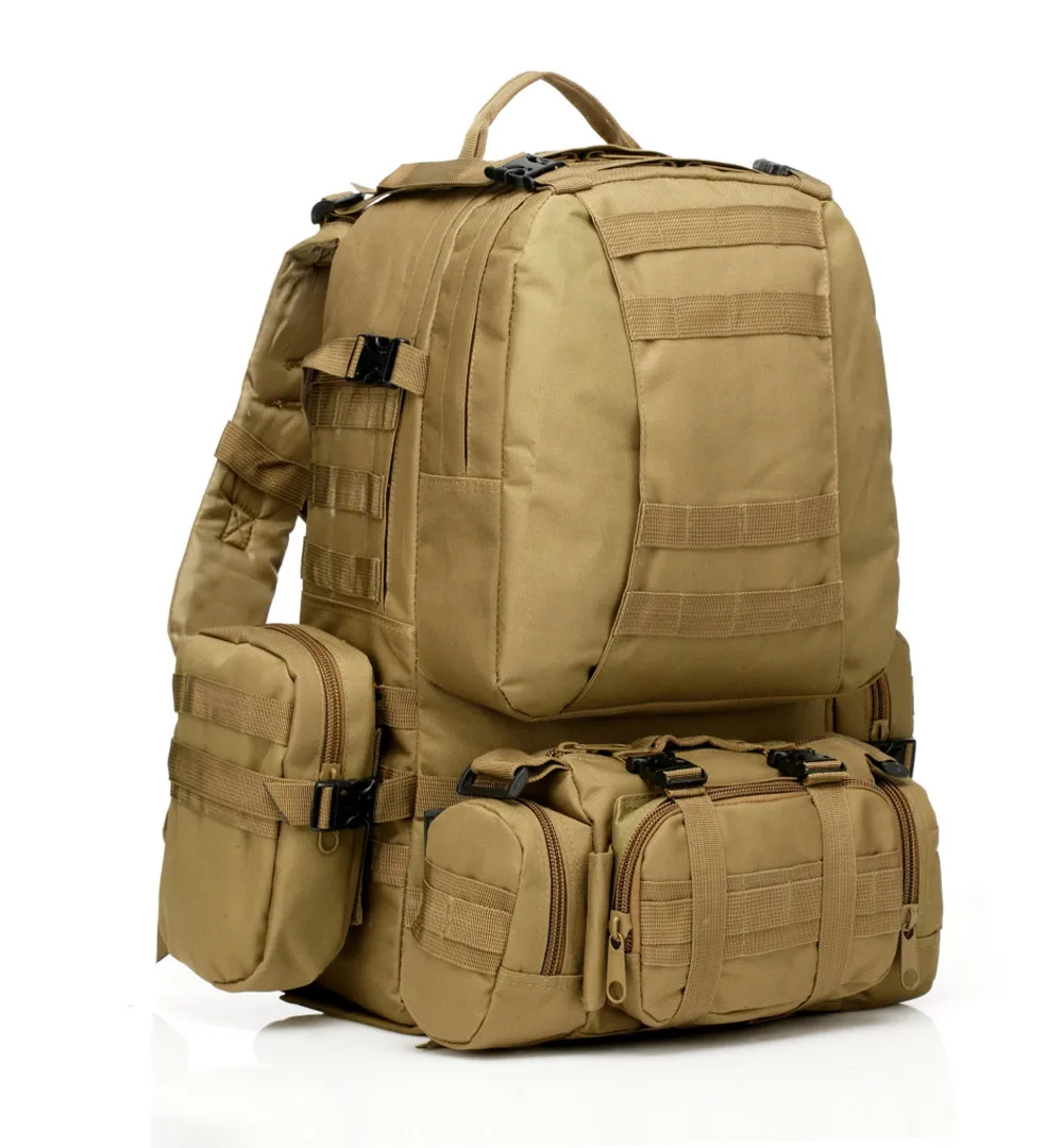 Новинка 55L Molle Большой Тактический штурмовой Открытый военный рюкзак походная сумка